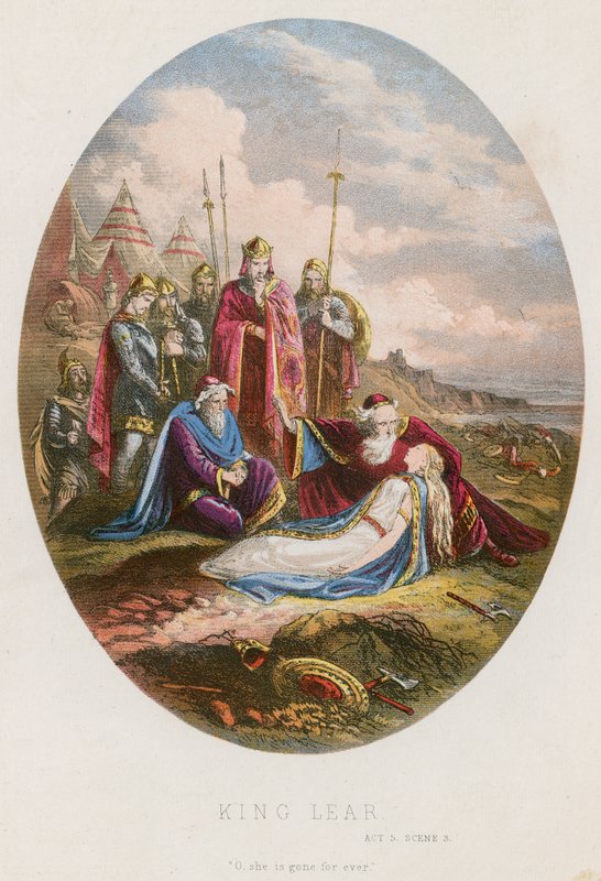 Král Lear, scéna V. dějství III od English School