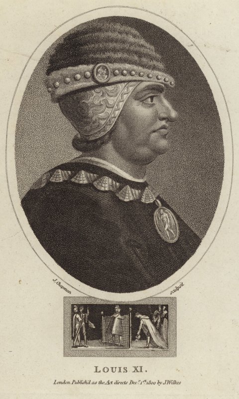 Francouzský král Ludvík XI od English School