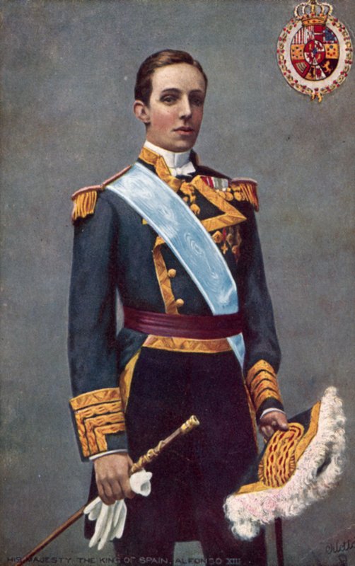 Španělský král Alfonso XIII od English School