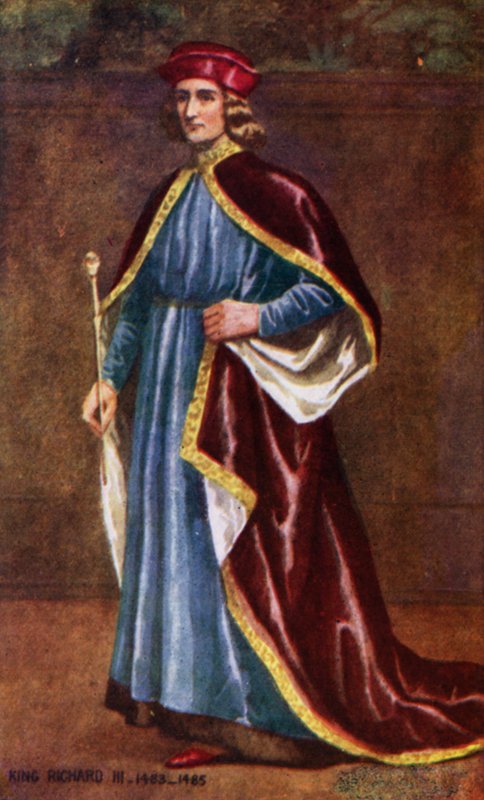 Král Richard III (barevná litografie) od English School