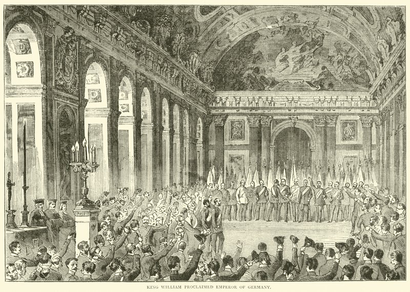 prosince 1870 byl král Vilém prohlášen německým císařem od English School