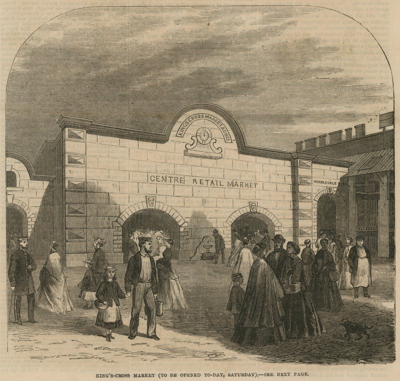 Kings Cross Market, který bude otevřen v sobotu 8. srpna 1868 od English School