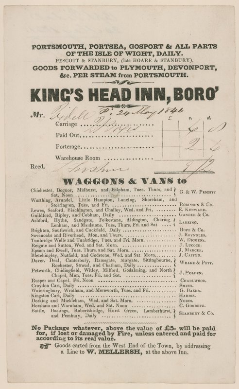 Kings Head, Southwark od English School