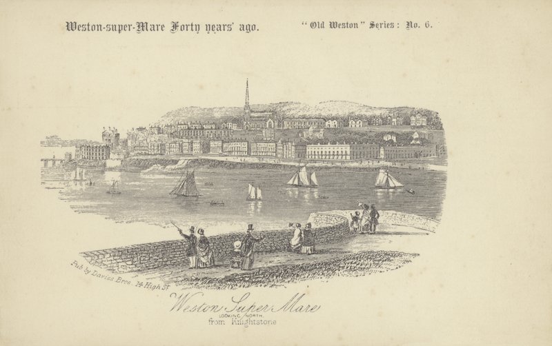 Knightstone, Weston-super-mare (litho) od English School