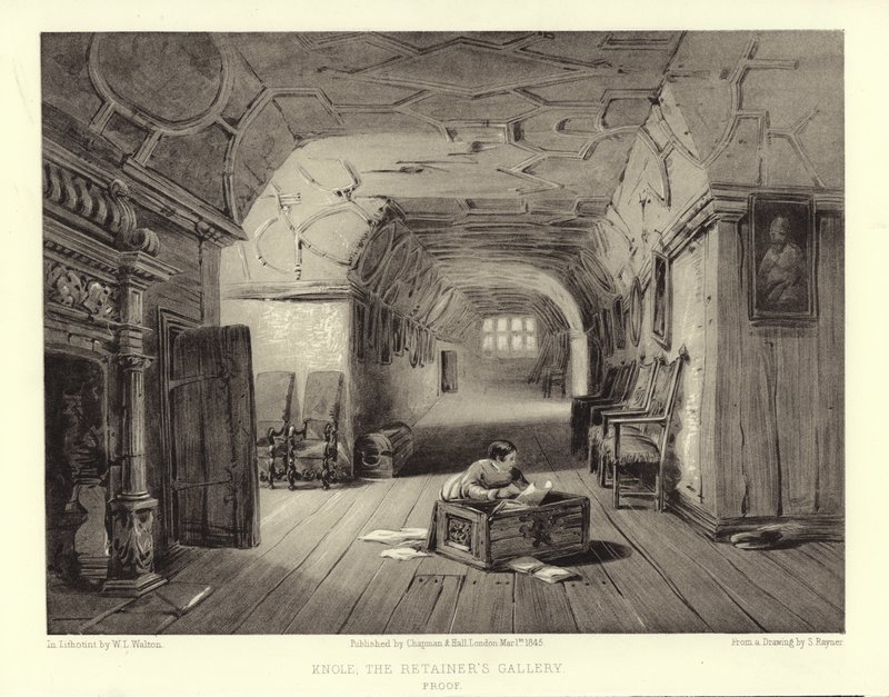 Knole, The Retainers Gallery (litotinta) od English School