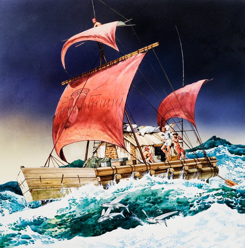 Kon-Tiki na své epické cestě od English School