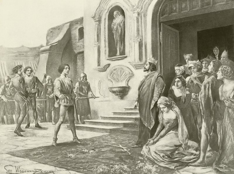 La Favorita, scéna III. dějství xii (hlubotisk) od English School