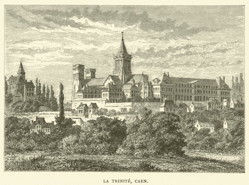 La Trinite, Caen (rytina) od English School