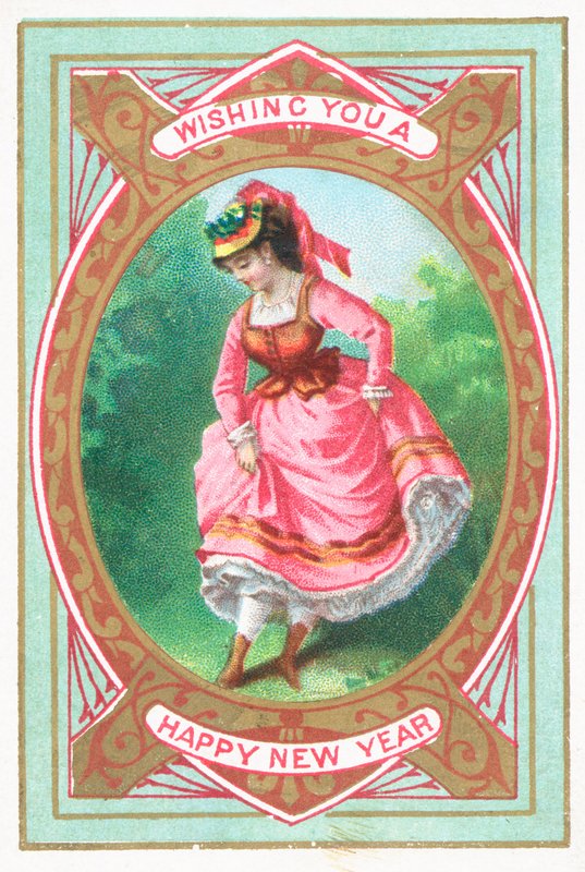 Lady Tančící, novoroční přání od English School