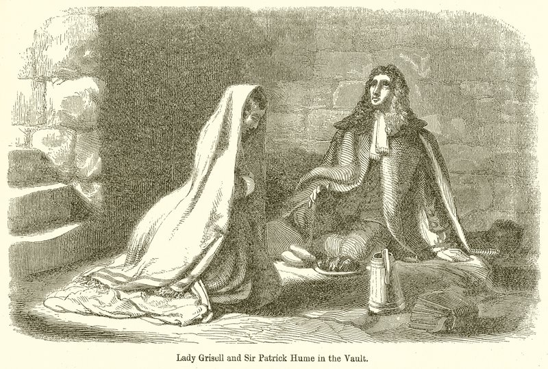 Lady Grisell a Sir Patrick Hume ve Vaultu od English School