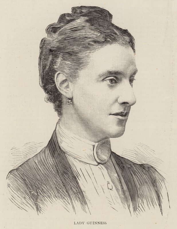 Lady Guinness (rytina) od English School
