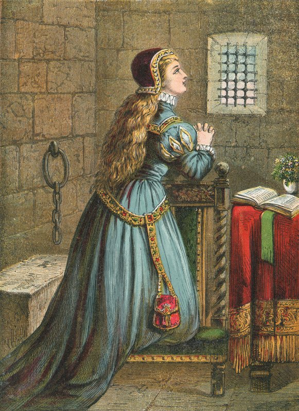 Lady Jane Grayová se modlí od English School