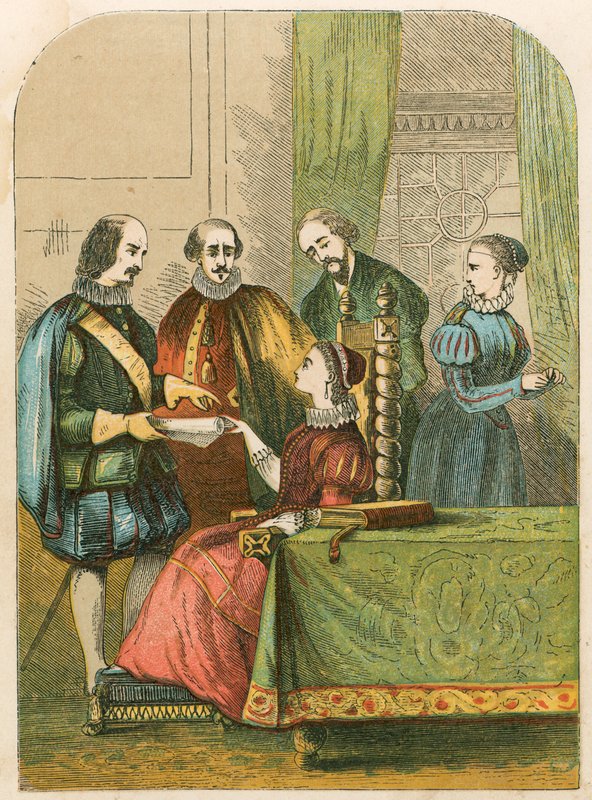 Lady Jane Grayová požádala o přijetí koruny od English School