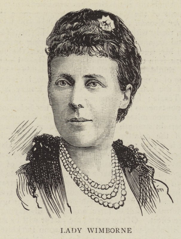 Lady Wimborne (rytina) od English School