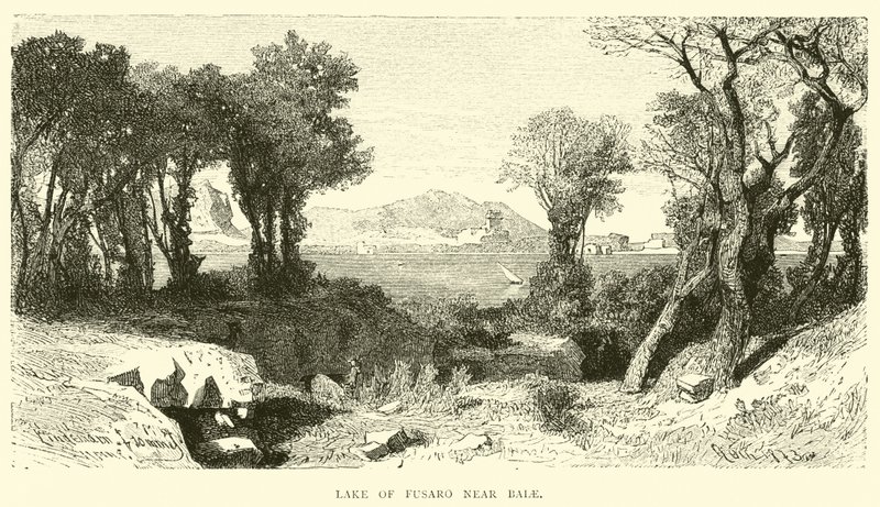 Jezero Fusaro poblíž Baiae od English School