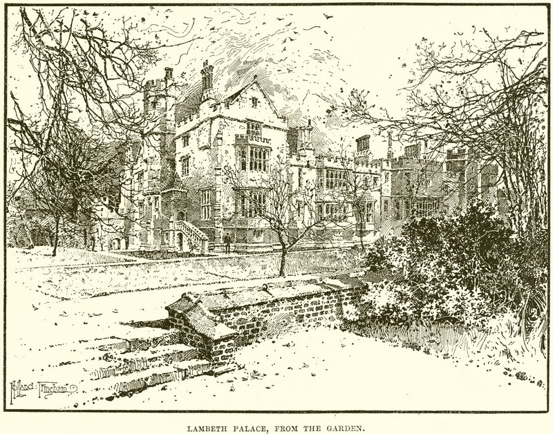 Lambethský palác ze zahrady od English School
