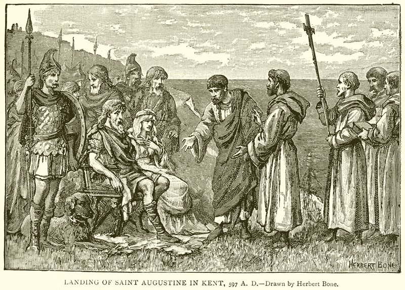 Přistání svatého Augustina v Kentu, 597 n. l. od English School