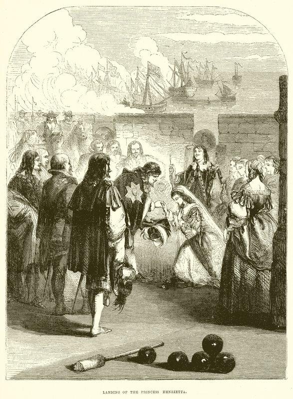 Přistání princezny Henrietty od English School