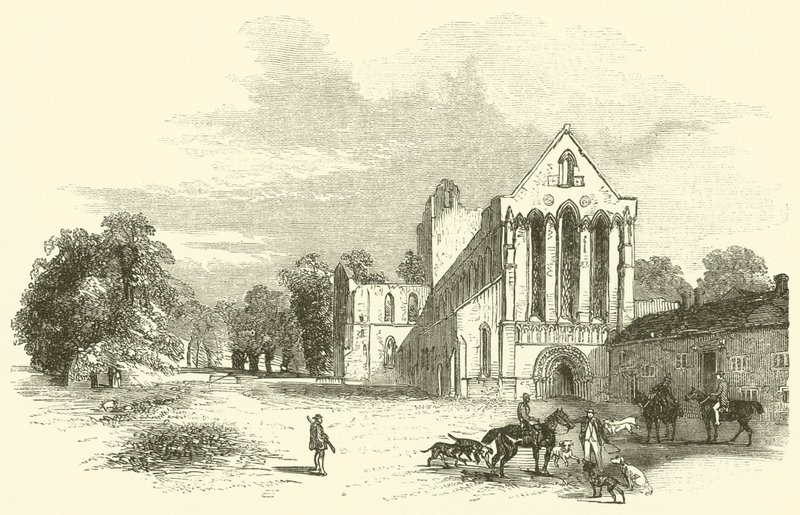 Lanercost Priory (rytina) od English School