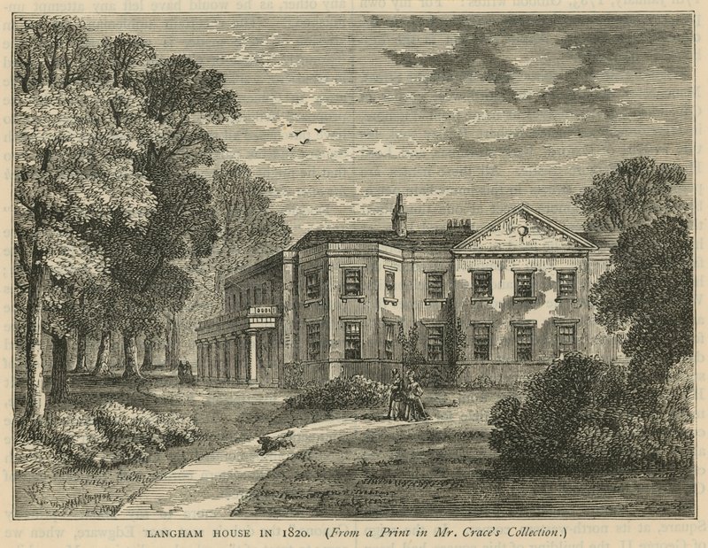 Langham House v roce 1820 od English School