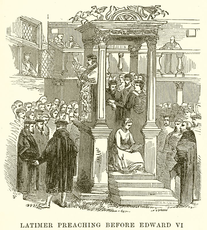 Latimer Kázání před Edwardem VI od English School