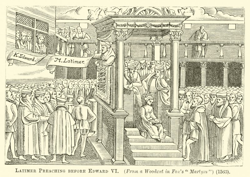 Latimer Kázání před Edwardem VI od English School