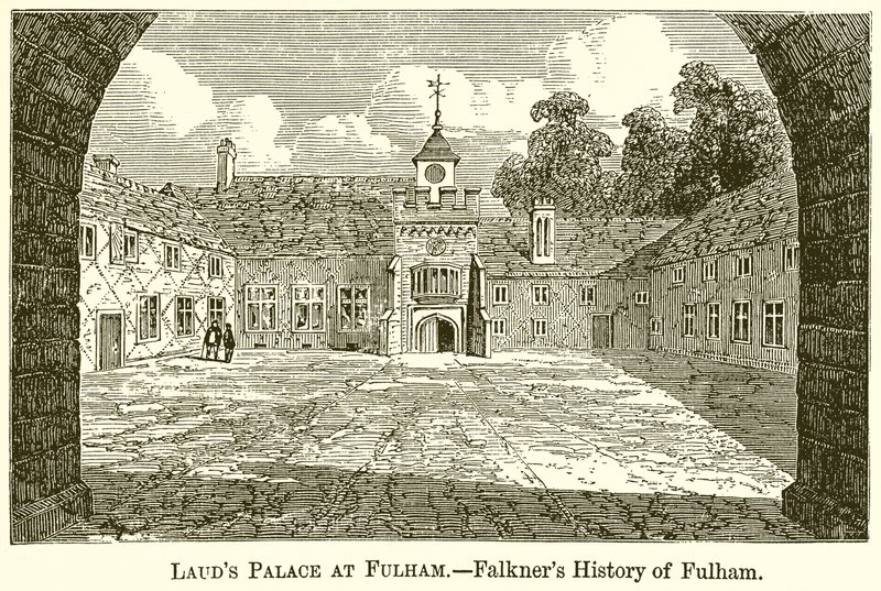Lauds Palace ve Fulhamu.--Falknerovi historie Fulhamu od English School
