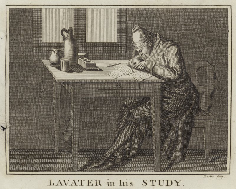 Lavater ve své pracovně od English School