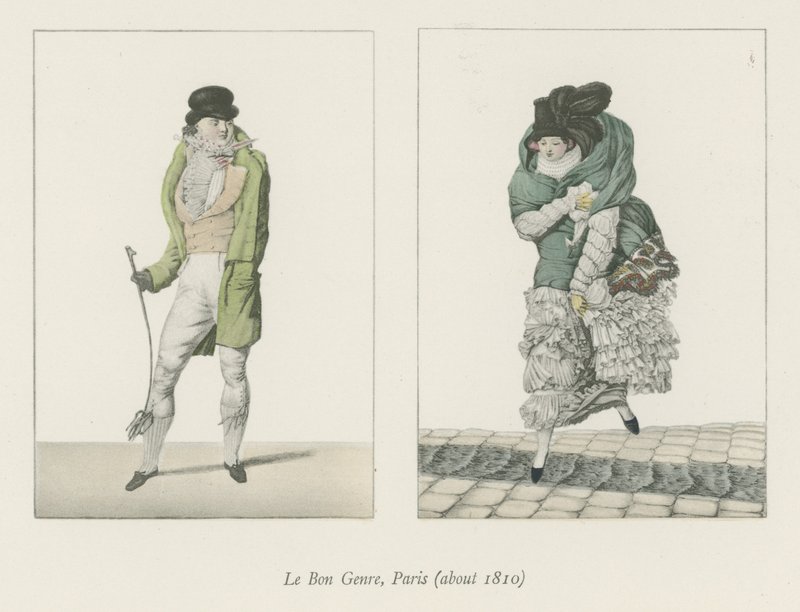 Le Bon Genre, Paříž (asi 1810) od English School
