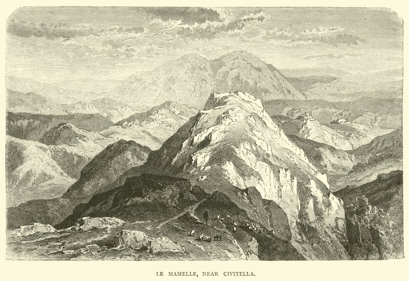 Le Mamelle, poblíž Civitella od English School