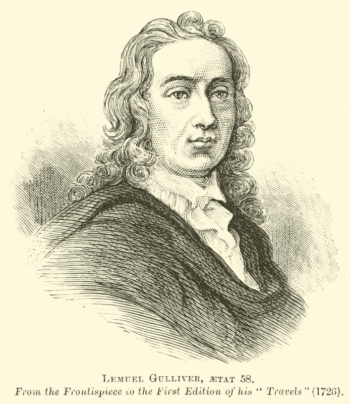 Lemuel Gulliver, aetat 58 od English School