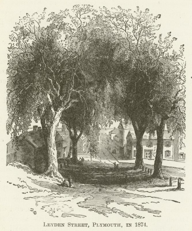 Leyden Street, Plymouth, v roce 1874 od English School
