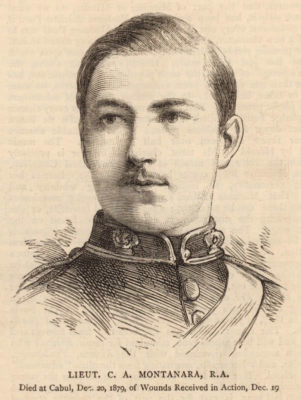 Poručík CA Montanara, RA (rytina) od English School