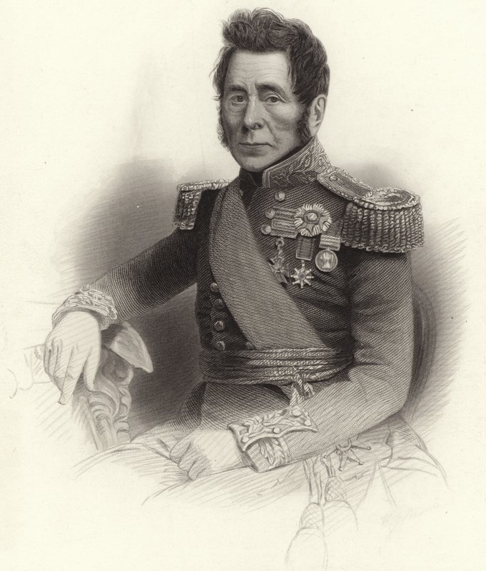 Generálporučík Sir John Fox Burgoyne od English School
