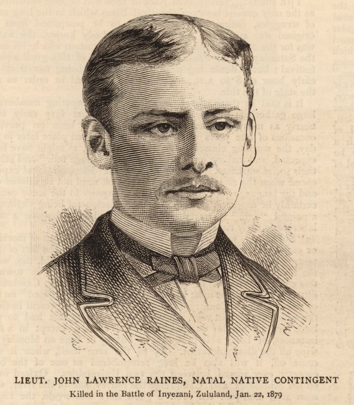 Poručík John Lawrence Raines, Natal Native Contingent (rytina) od English School