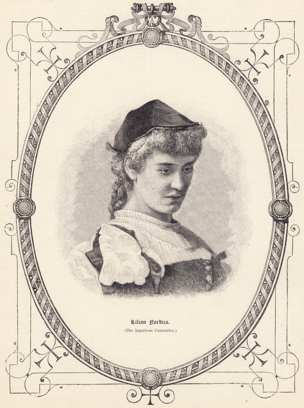 Lilian Nordica (americká Cantatrice) (rytina) od English School