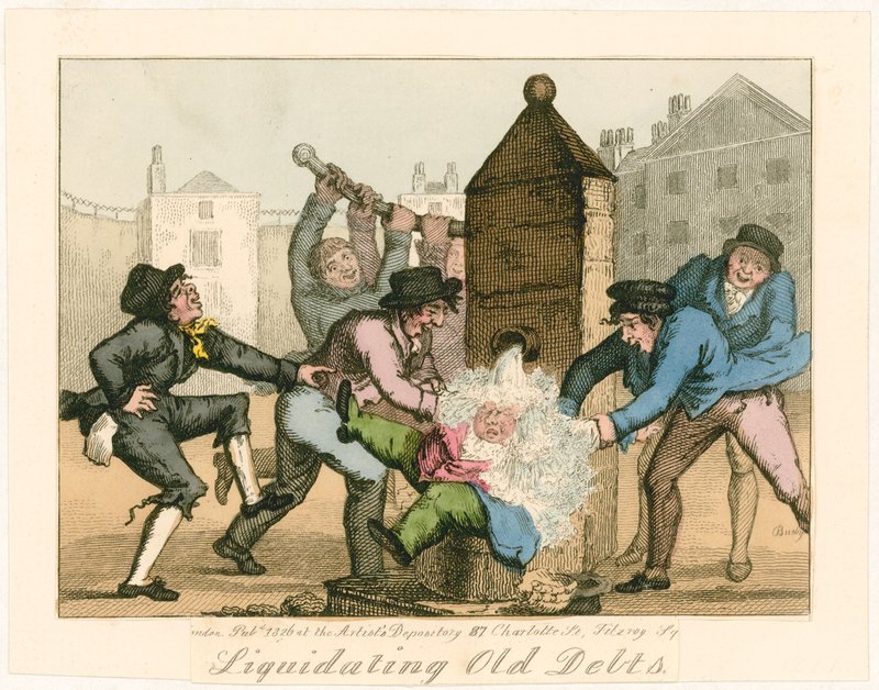 Likvidace starých dluhů, 1826 od English School