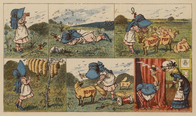 Malý Bo-Peep (barevné lito) od English School
