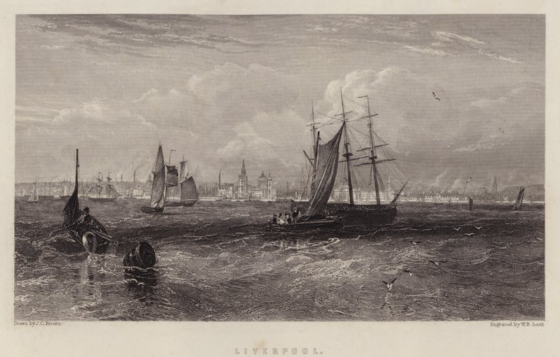 Liverpool (barevné lito) od English School