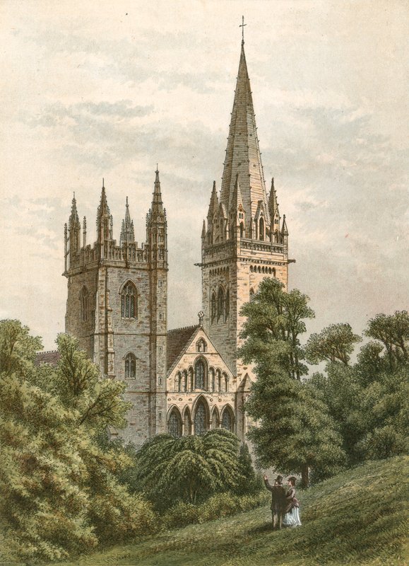 Katedrála Llandaff od English School