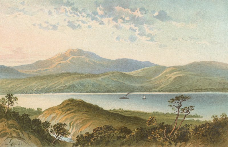 Loch Ness, shora Fall of Foyers od English School