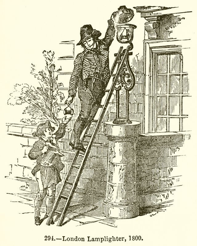 London Lamplighter, 1800 od English School