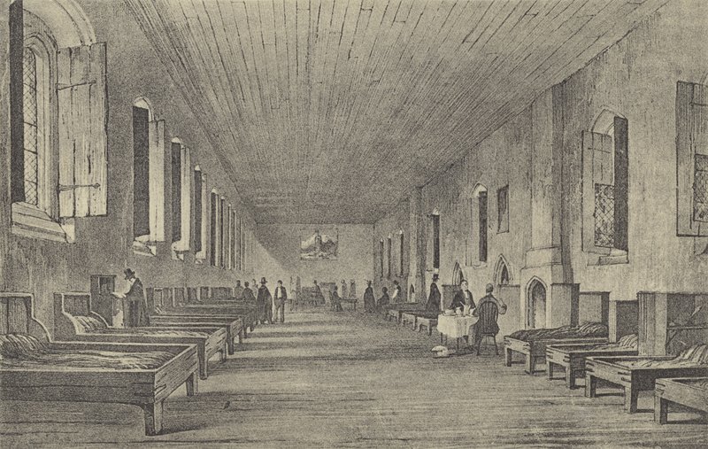 Dlouhá komora, 1844 (hlubotisk) od English School