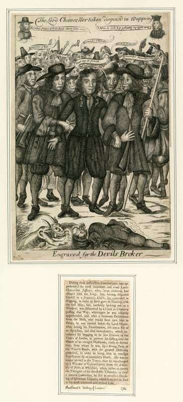 Lord kancléř Jefferies zatčen ve Wappingu od English School
