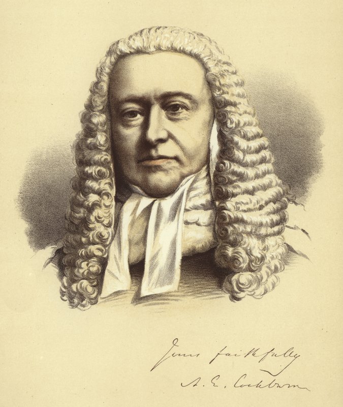 Lord hlavní soudce Cockburn od English School