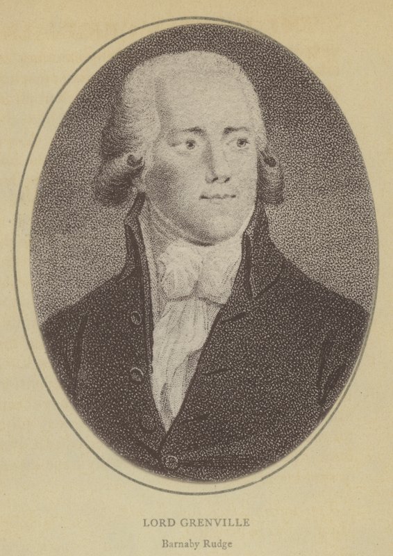 Lord Grenville, Barnaby Rudge (litho) od English School