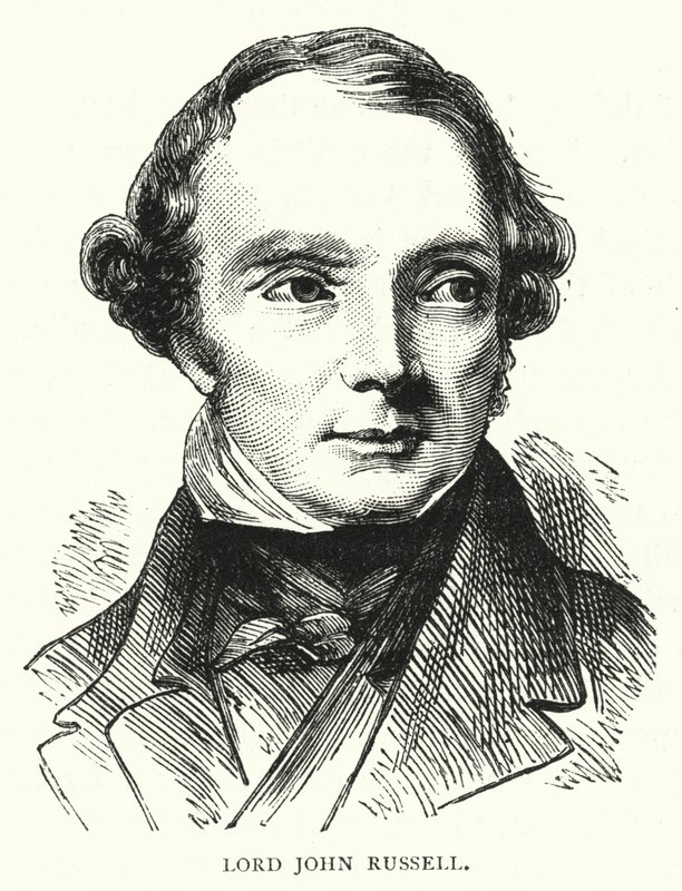 Lord John Russell (rytina) od English School