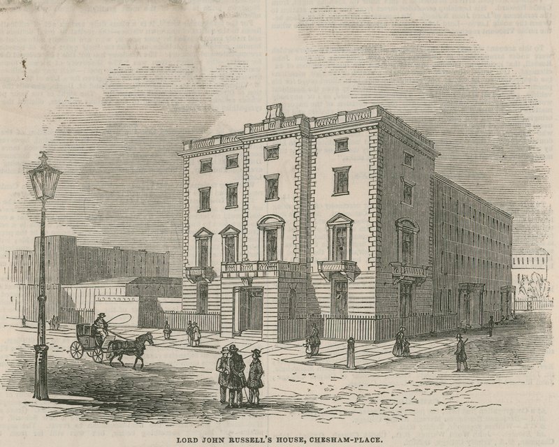 Lord John Russells House, Chesham Place, Belgrave Square od English School