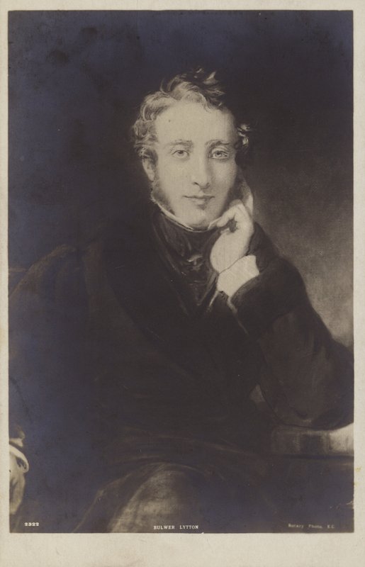Lord Lytton (1803-1873), anglický politik, spisovatel, básník a dramatik (litografie) od English School