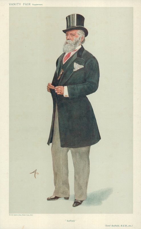 Lord Suffield, Suffield, 17. července 1907, karikatura Vanity Fair od English School